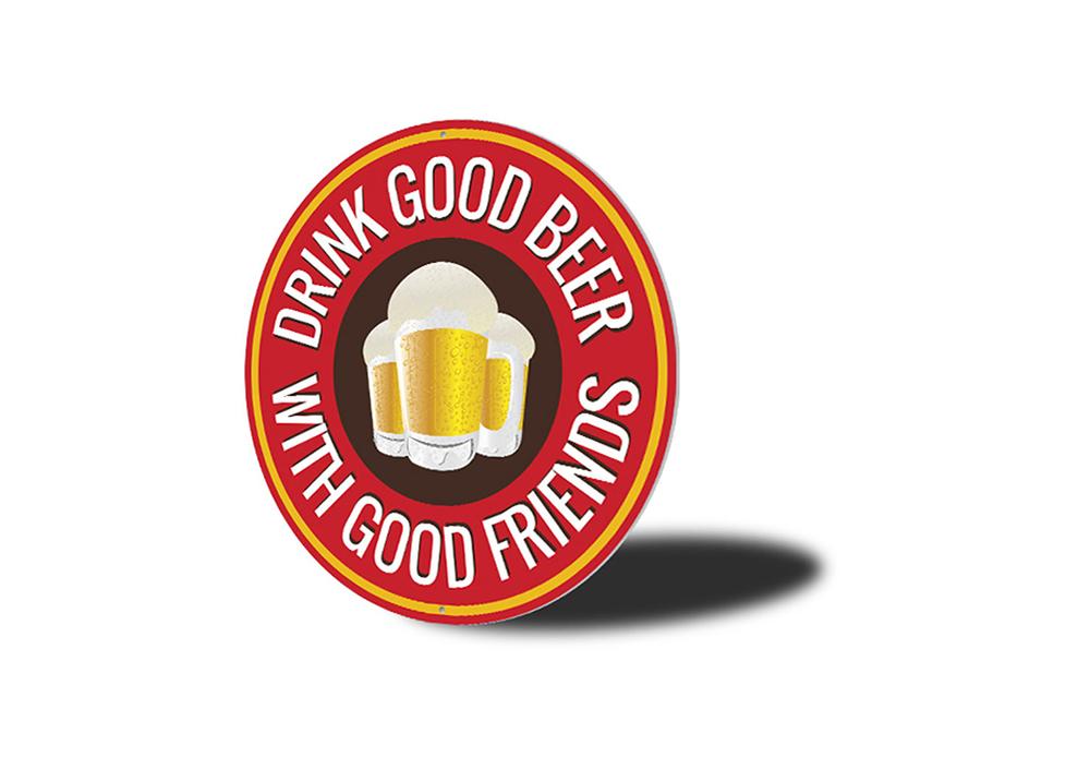 Drink Good Beer Pub Man Cave Sign