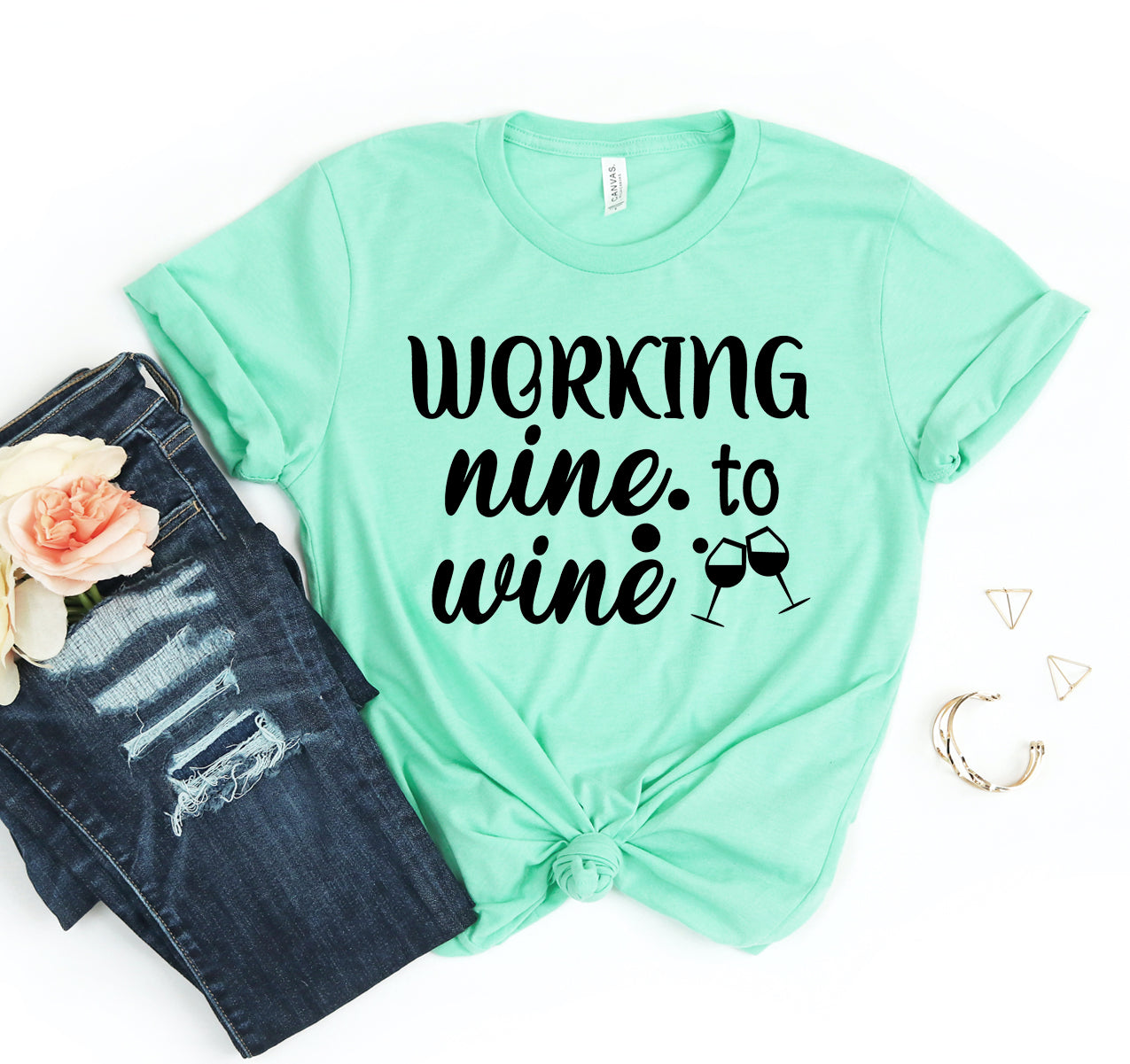 Working Nine To Wine T-shirt