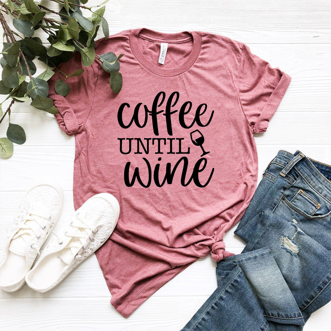 Coffee Until Wine T-shirt