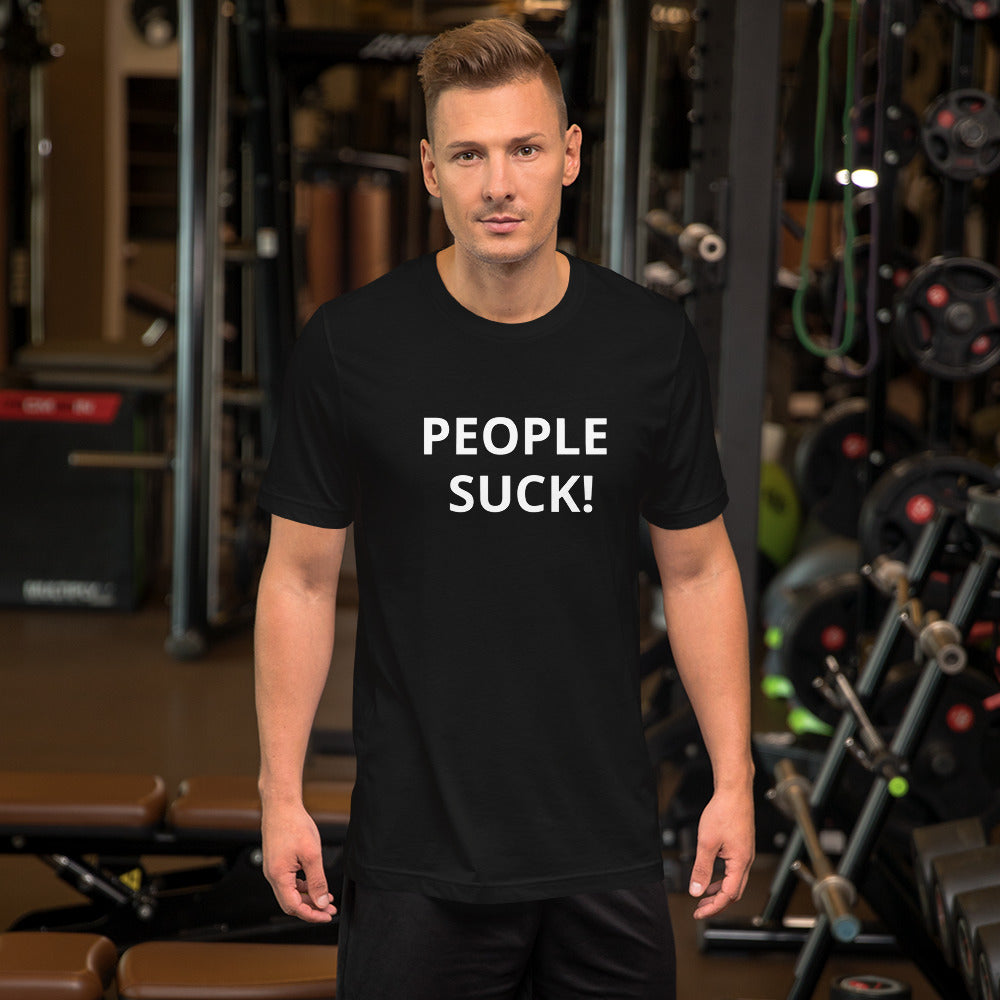 Short-Sleeve Mens T-Shirt - PEOPLE SUCK!