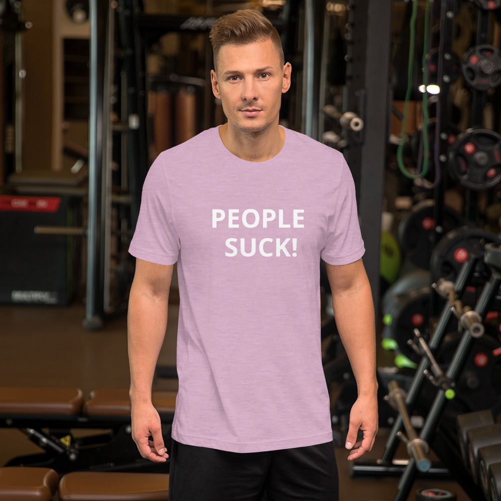 Short-Sleeve Mens T-Shirt - PEOPLE SUCK!