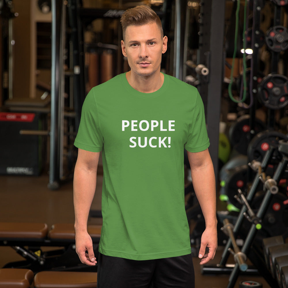 Short-Sleeve Mens T-Shirt - PEOPLE SUCK!