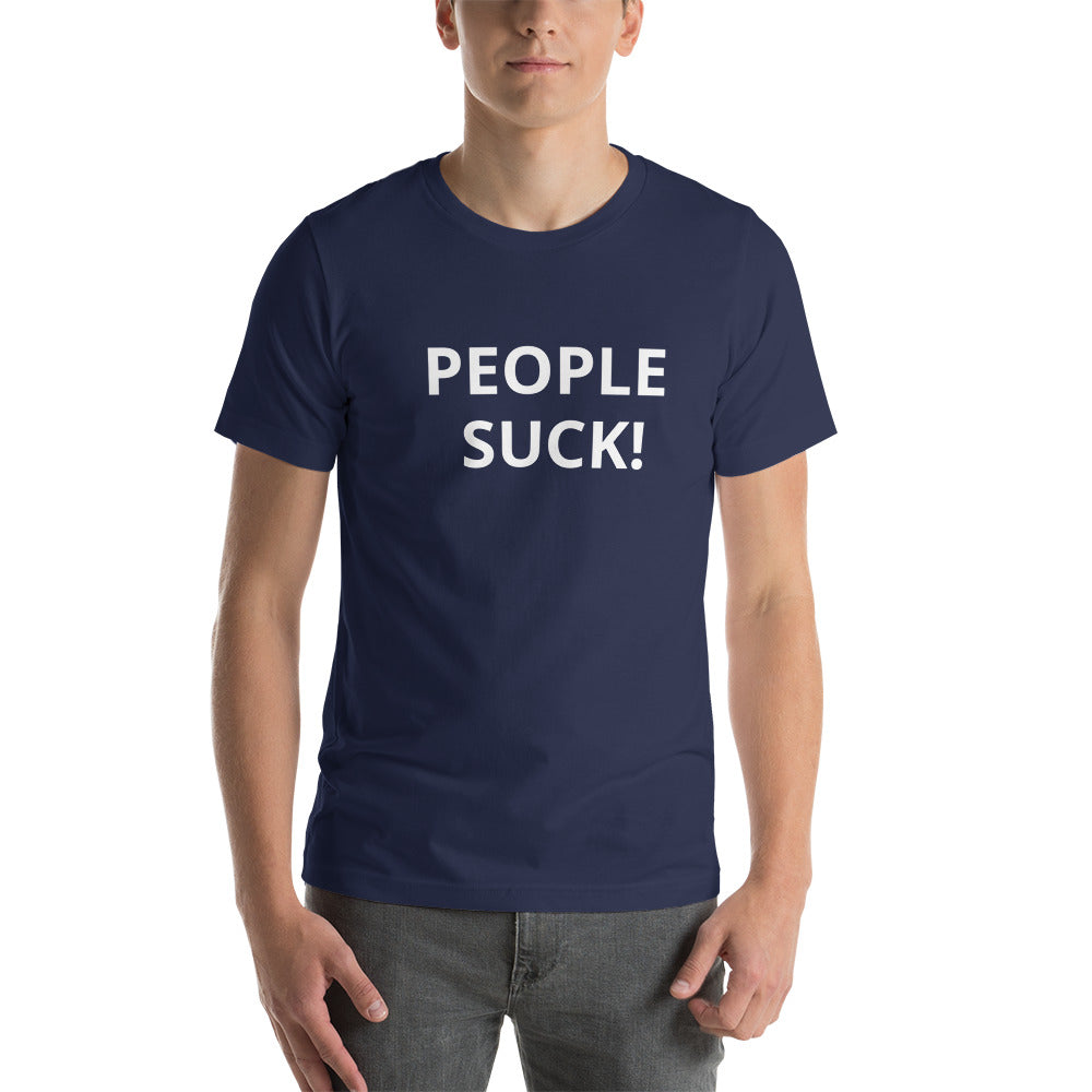 Short-Sleeve Mens T-Shirt - PEOPLE SUCK!