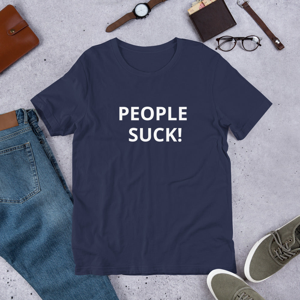 Short-Sleeve Mens T-Shirt - PEOPLE SUCK!