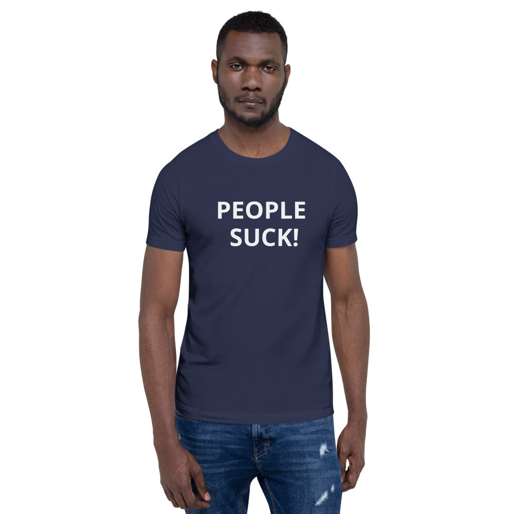 Short-Sleeve Mens T-Shirt - PEOPLE SUCK!