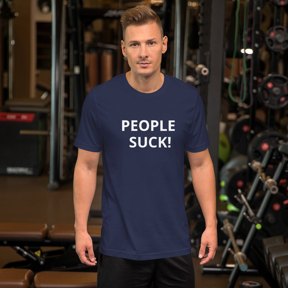 Short-Sleeve Mens T-Shirt - PEOPLE SUCK!